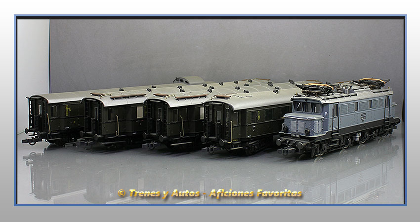 Set tren pasajeros Locomotora eléctrica E44 - DRG